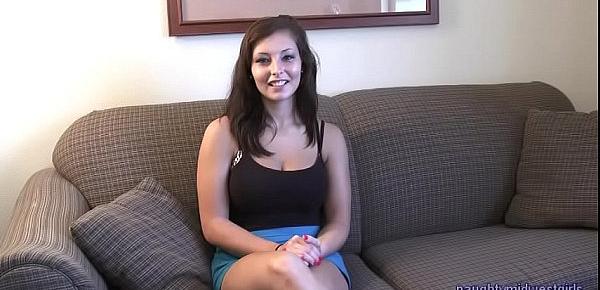  Stacy Starr - Big Tit Iowa Girl First Porn
